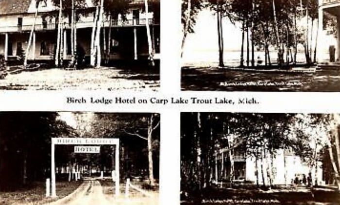 Birch Lodge (Birch Lodge Motel) - Old Postcard (newer photo)